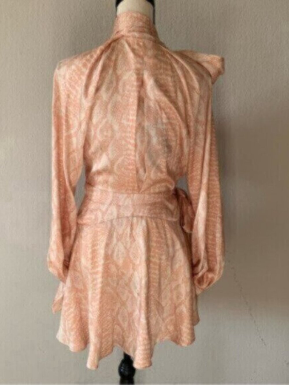 NWT Acler Bradley Cobra Wrap Long Sleeve Mini Dress - Picture 12 of 14